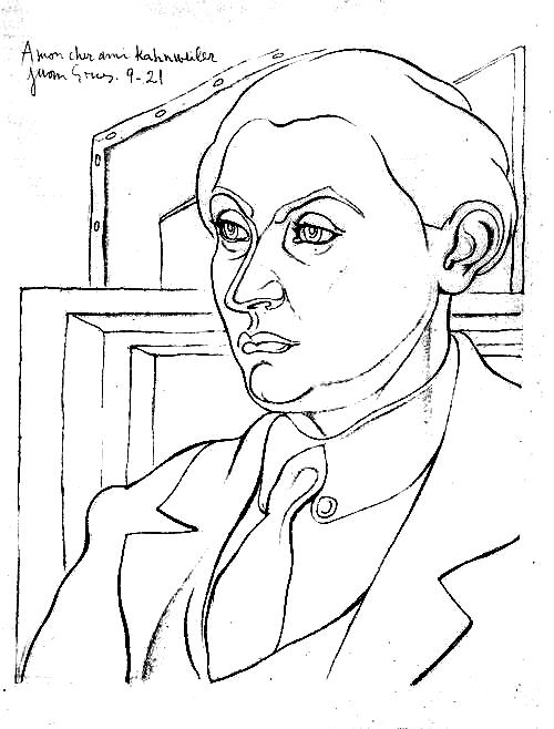 Portrait Daniel Henry Kahnweiler — Juan Gris
