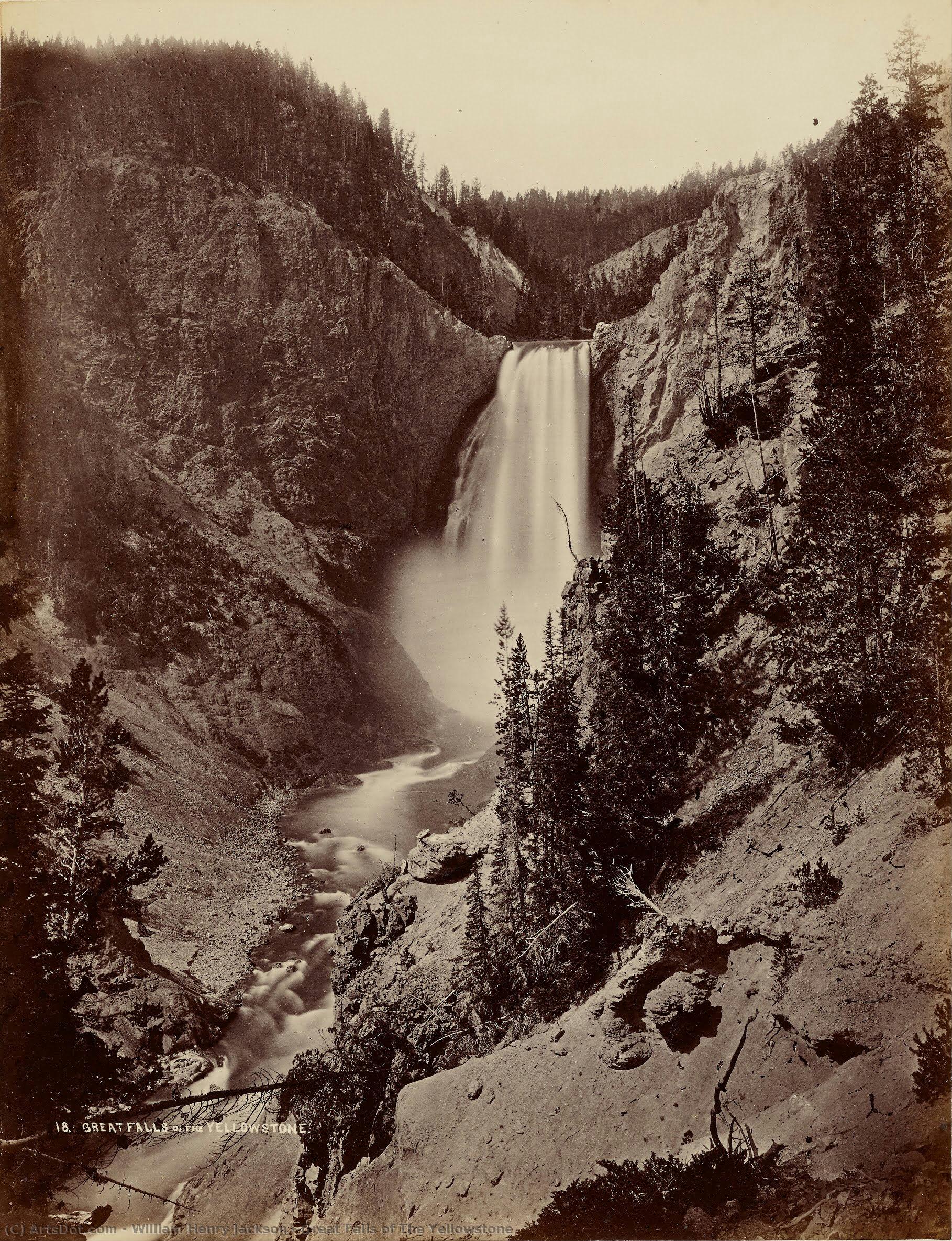 Great Falls Of The Yellowstone — William Henry Jackson