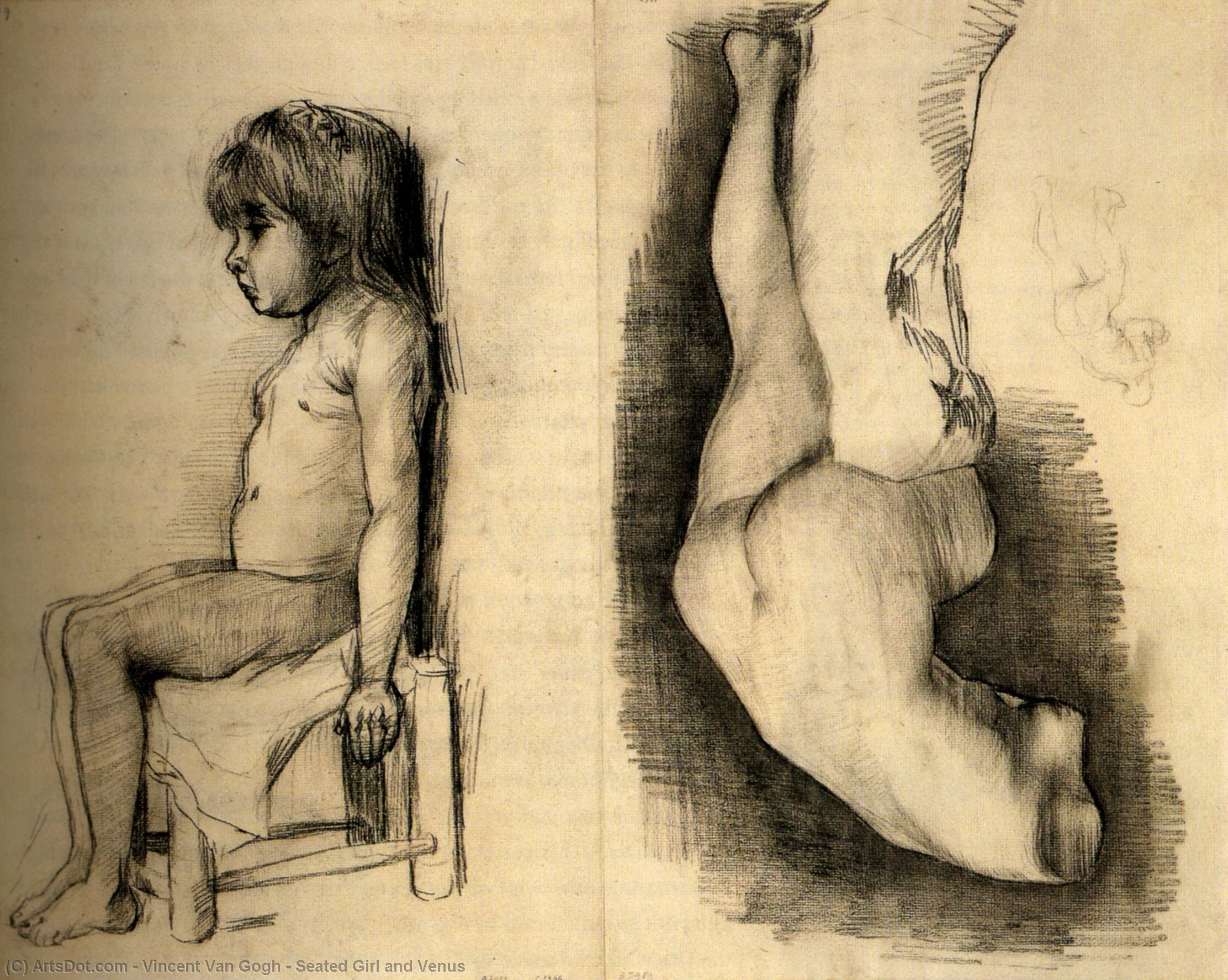 Niña Sentada Y Venus — Vincent Willem Van Gogh