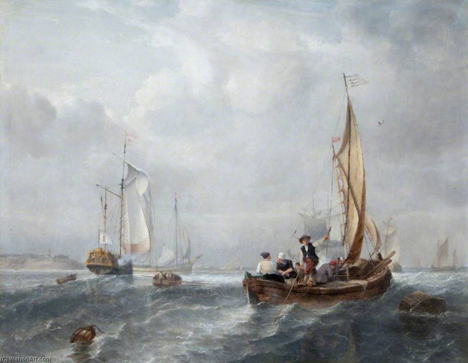 Small Ships And Boats Off The Coast — John H (jock) Wilson