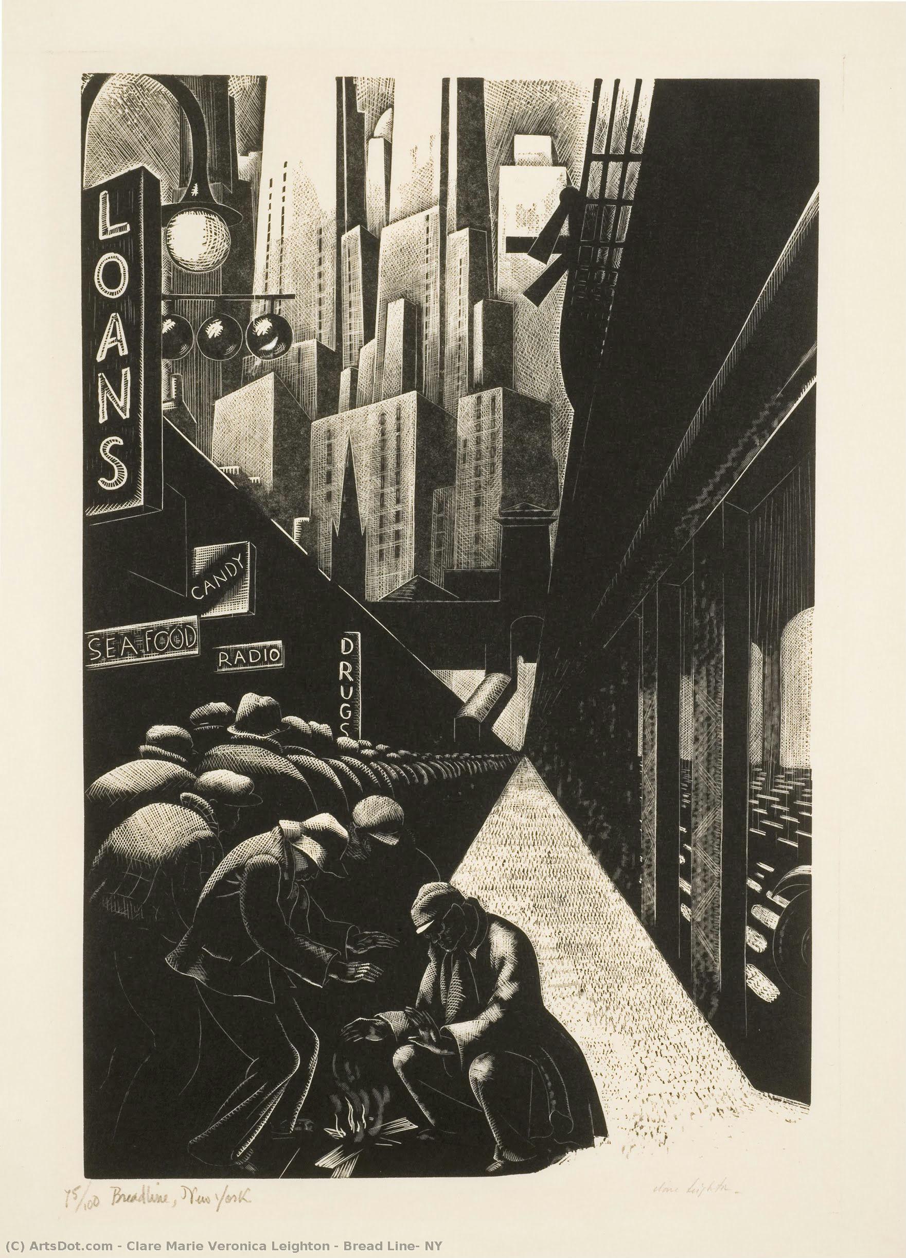 Bread Line, Ny — Clare Marie Veronica Leighton