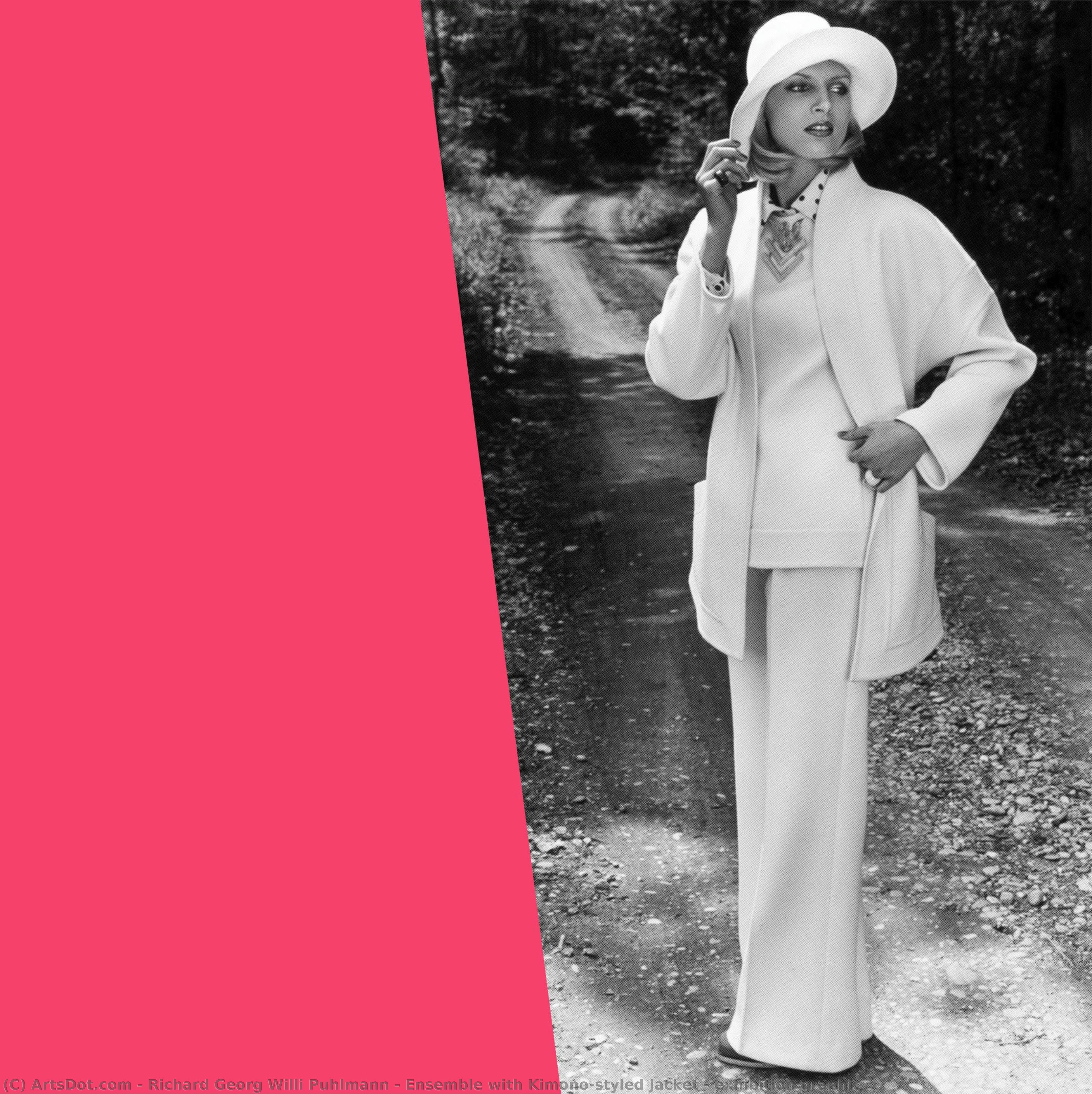 Ensemble With Kimono-styled Jacket - Exhibition Graphic — Richard Georg Willi Puhlmann