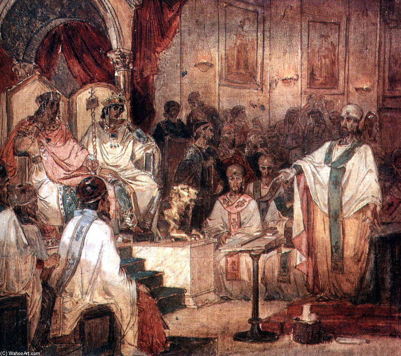 Fourth Ecumenical Council Of Chalcedon — Vasily Ivanovich Surikov