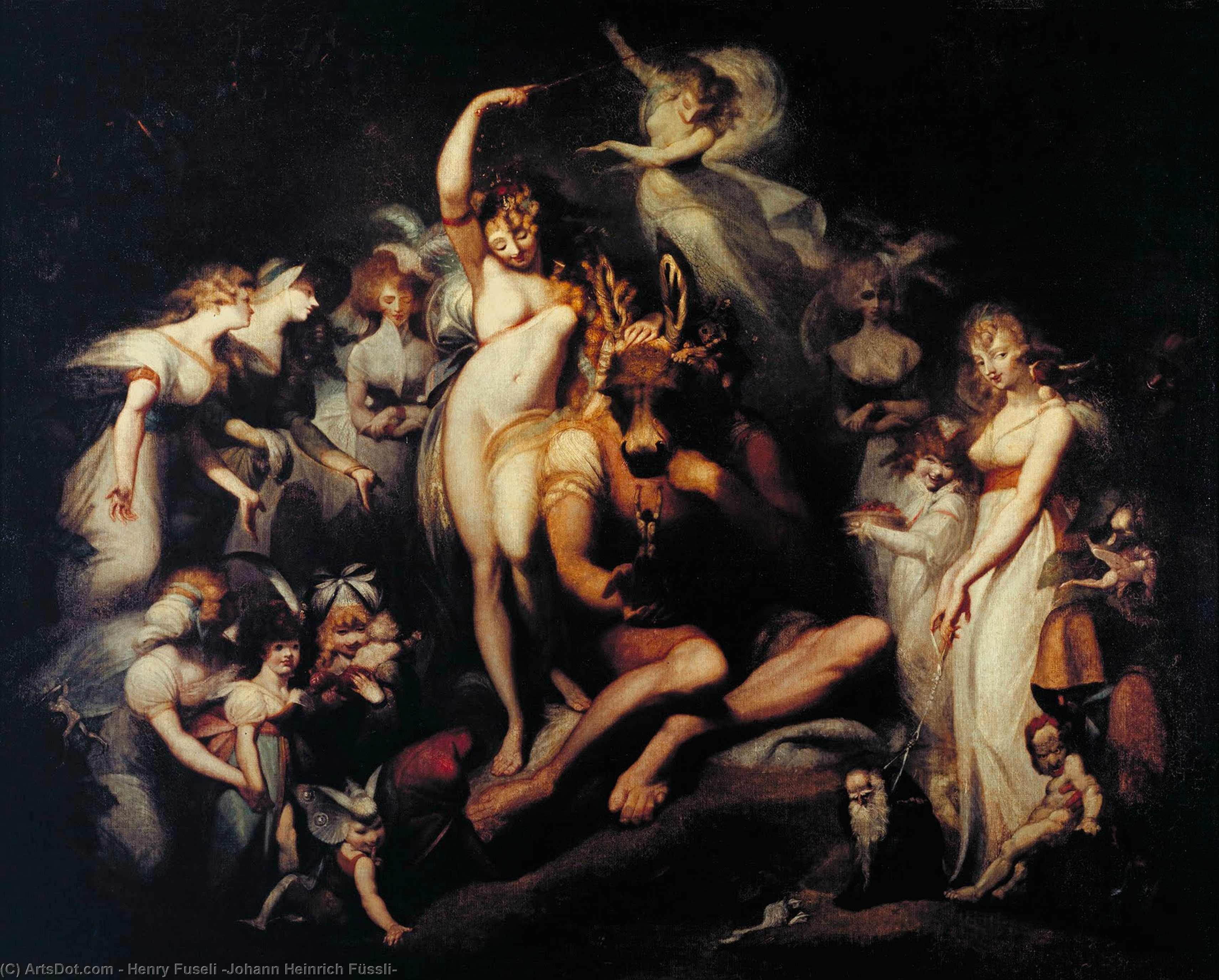 Titania Awakening — Johann Heinrich Füssli