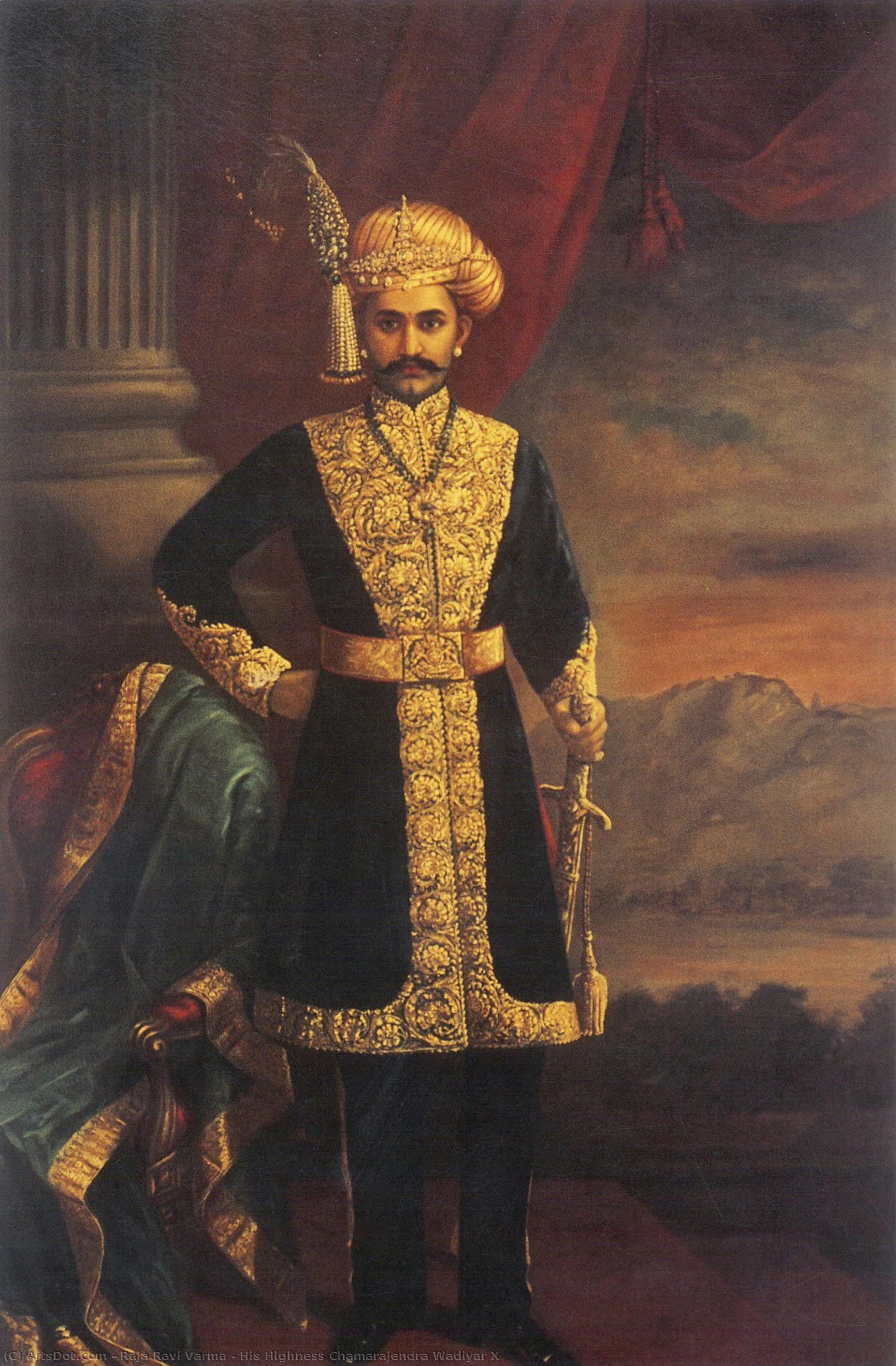 His Highness Chamarajendra Wadiyar X — Raja Ravi Varma
