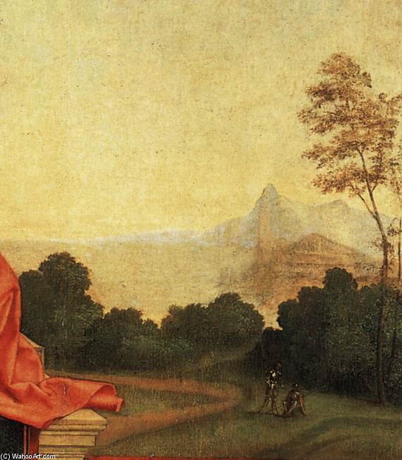 Madonna And Child Enthroned Between St Francis And St Liberalis (detail)_3 — Giorgione