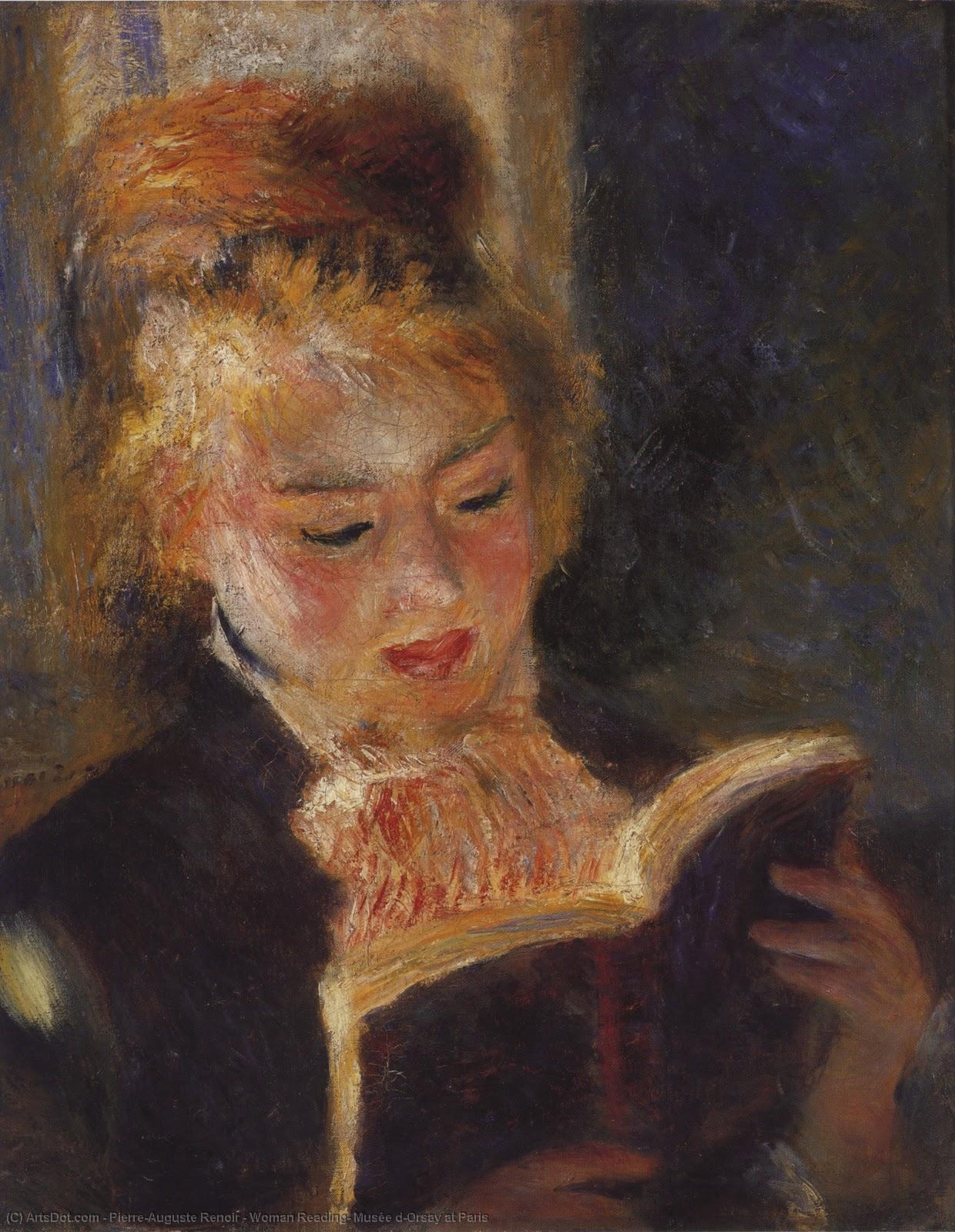 Woman Reading, Musée D'orsay At Paris — Pierre-auguste Renoir