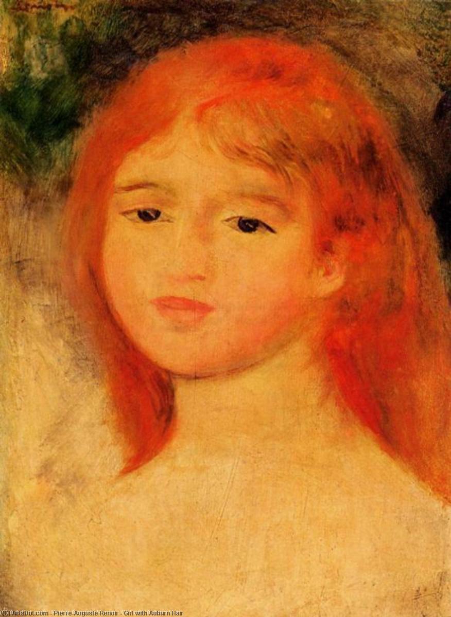 Girl With Auburn Hair — Pierre-auguste Renoir