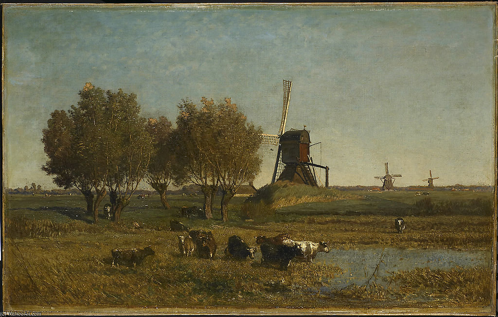 A Watercourse At Abcoude — Paul Joseph Constantine Gabriel