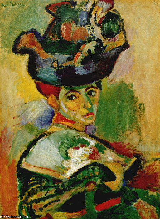 Femme Au Chapeau Huile Sur Toile Collection Particulière — Henri Matisse