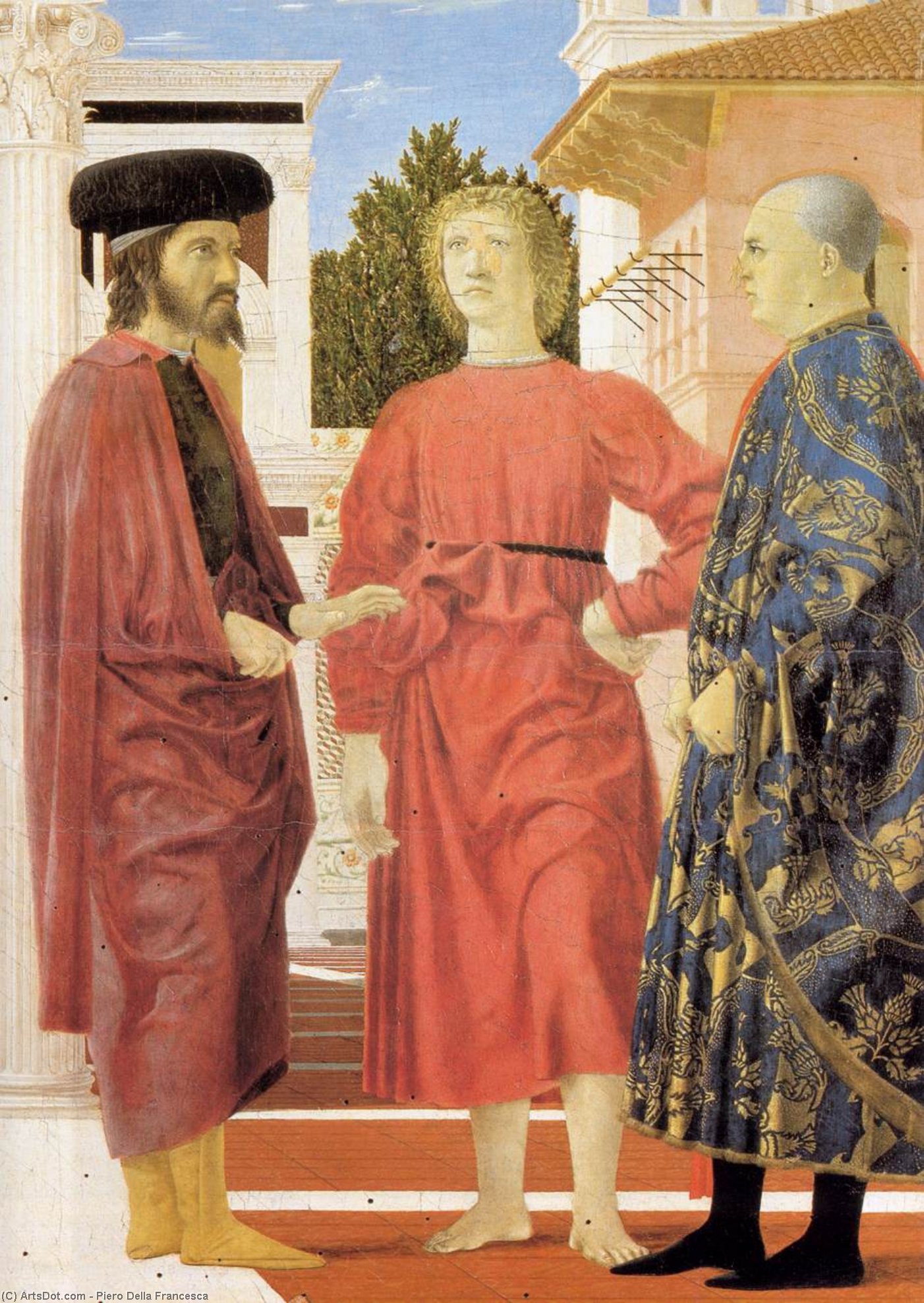 The Flagellation (detail) — Piero Della Francesca