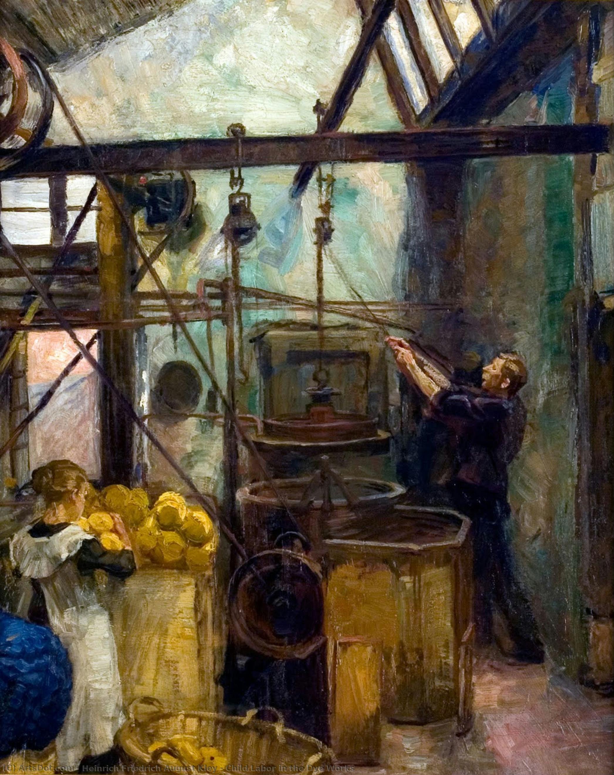 Child Labor In The Dye Works — Heinrich Friedrich August Kley