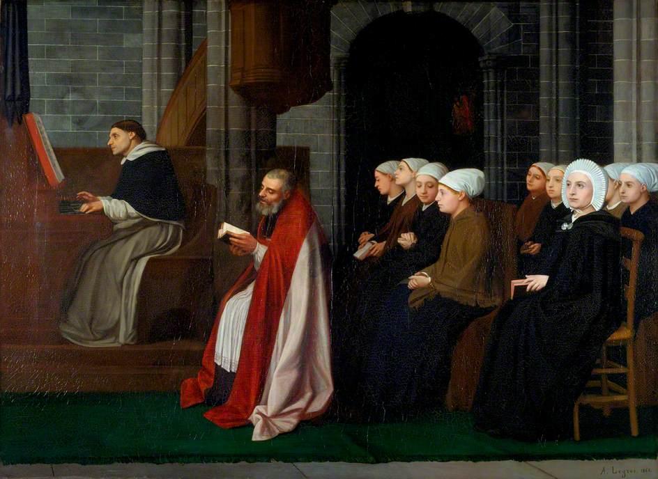 A May Service For Young Women — Alphonse Legros