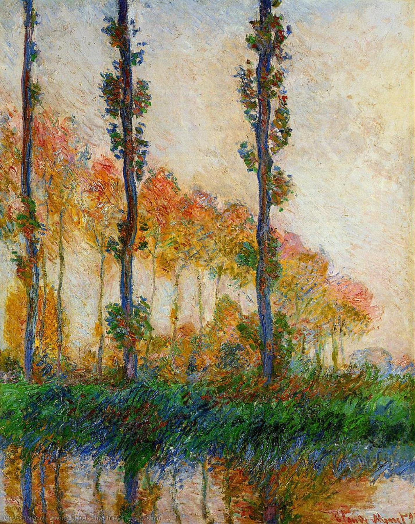 The Three Trees, Autumn — Claude Monet