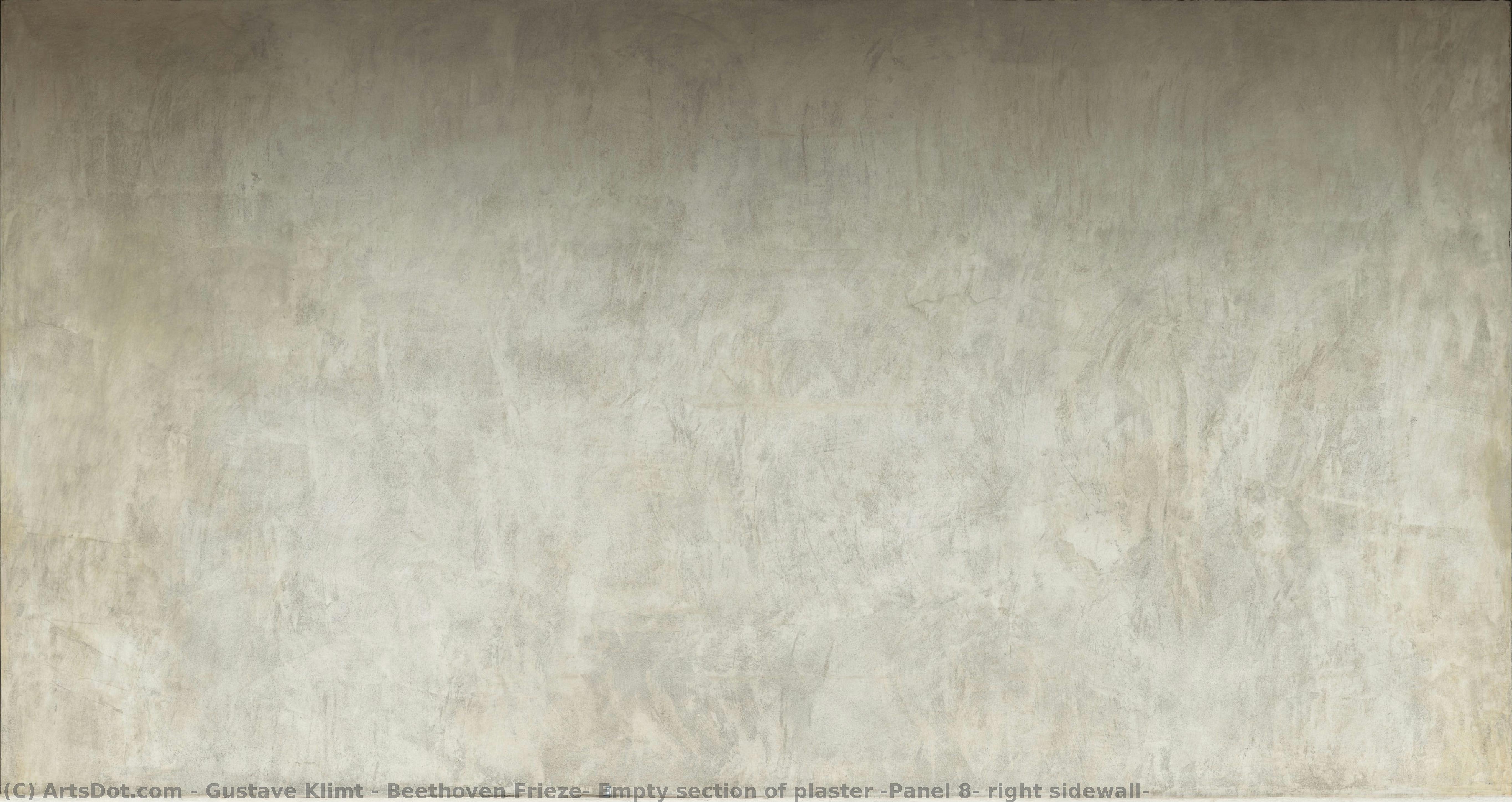 Beethoven Frieze: Empty Section Of Plaster (panel 8, Right Sidewall) — Gustav Klimt