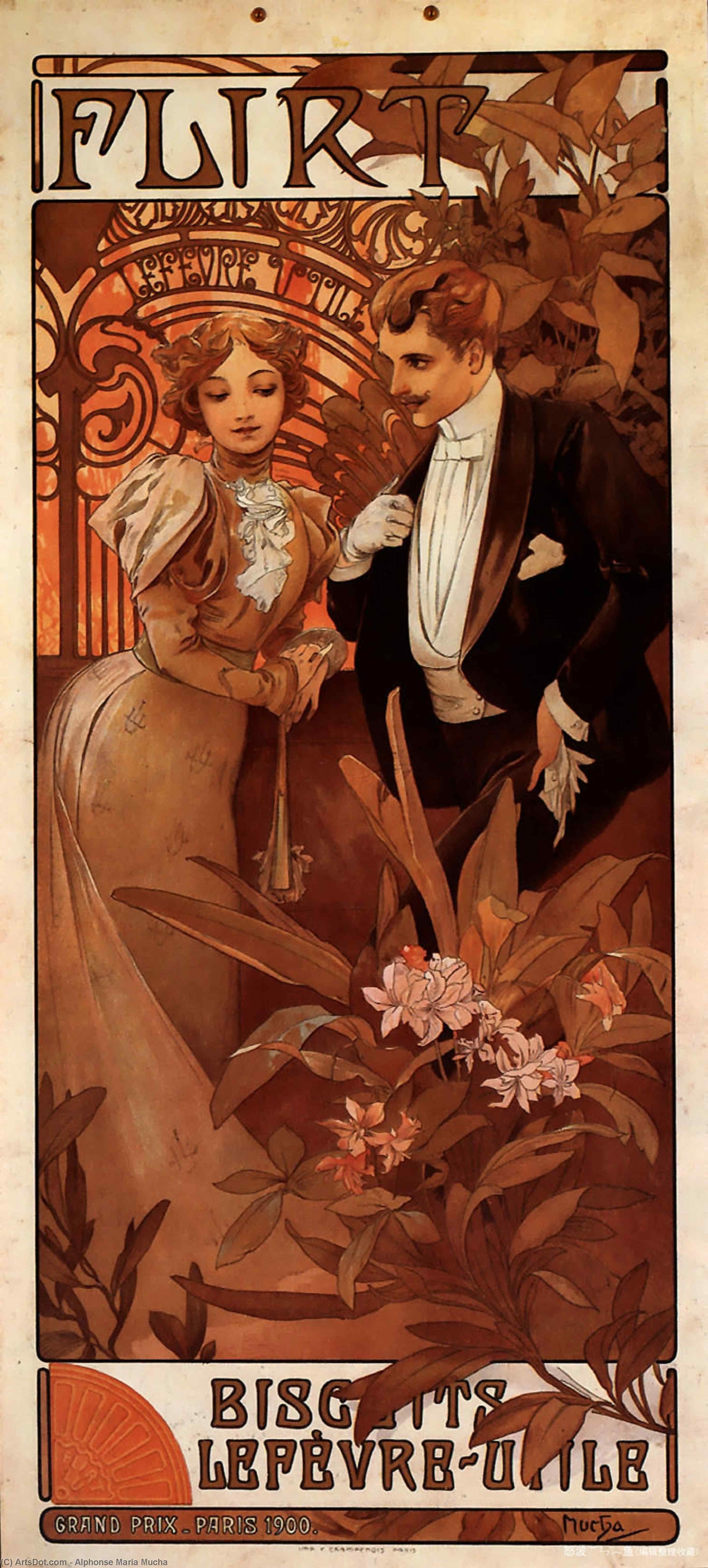 Flirt Calendar — Alphonse Mucha