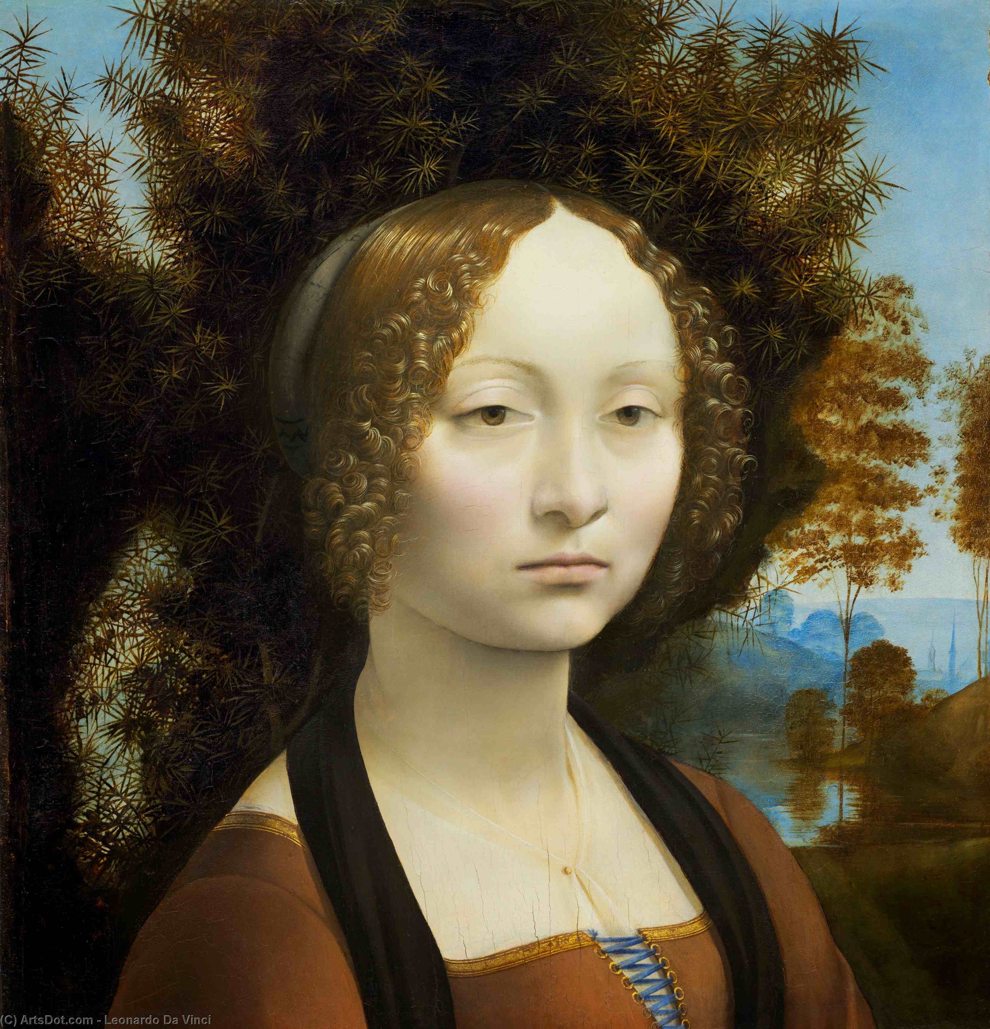 Portrait Of Ginevra Benci — Leonardo Da Vinci