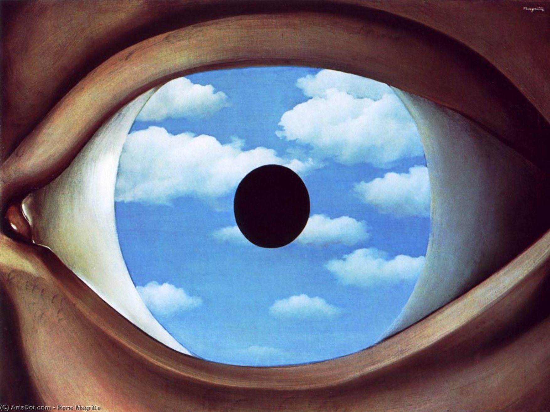 False Mirror — René Magritte