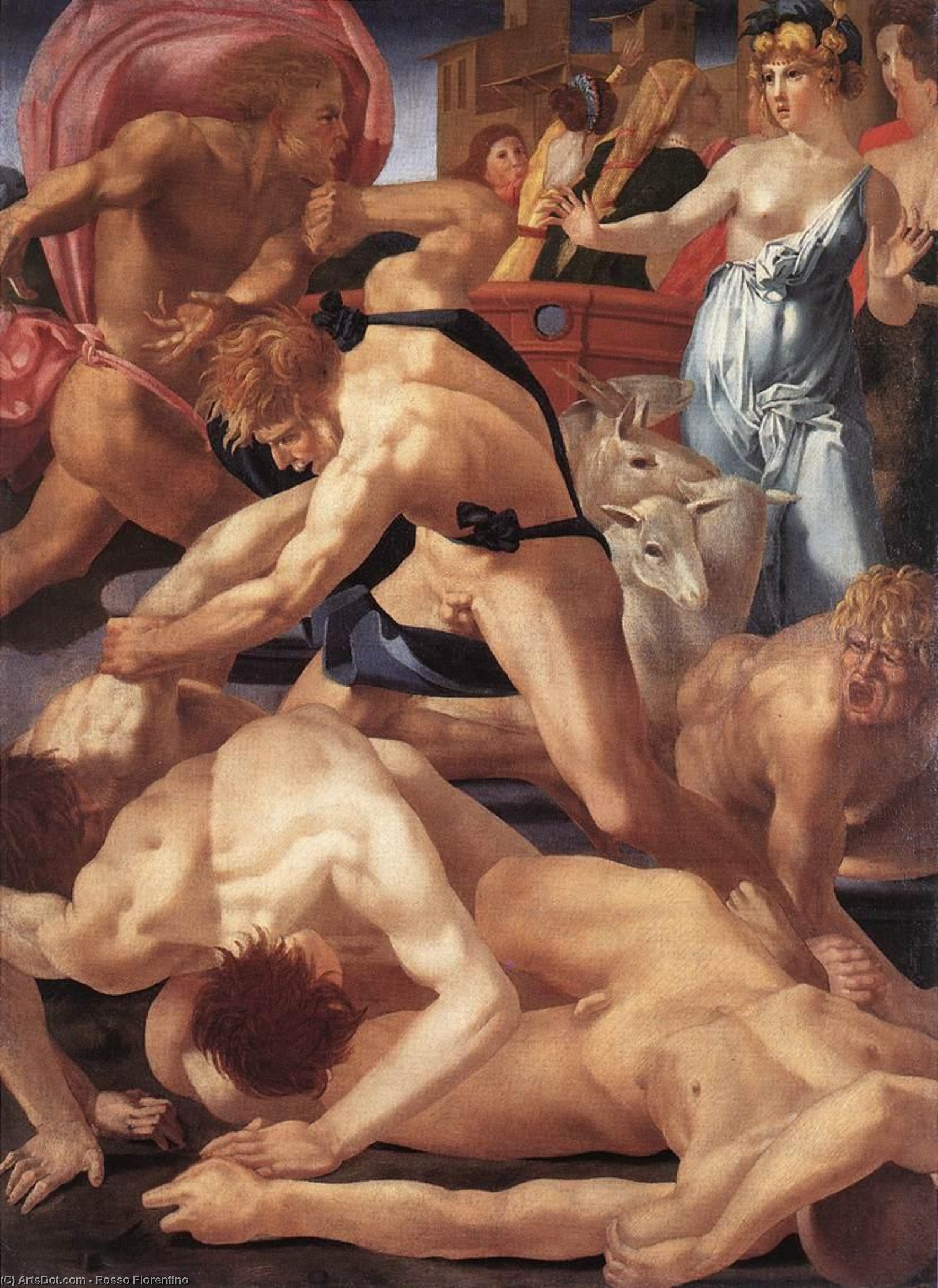 Moses And Jethro's Daughters, - (160x117) — Rosso Fiorentino