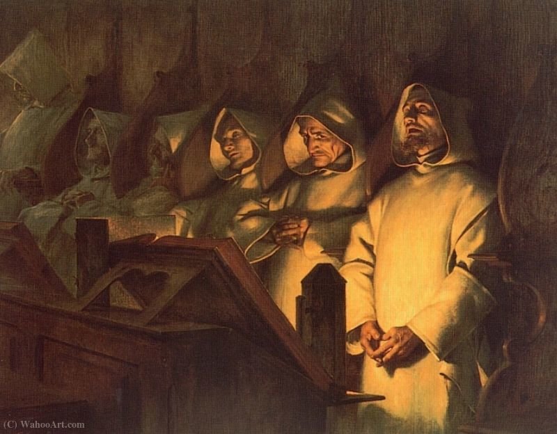 Les Matines A La Grande Chartreuse — Théobald Chartran