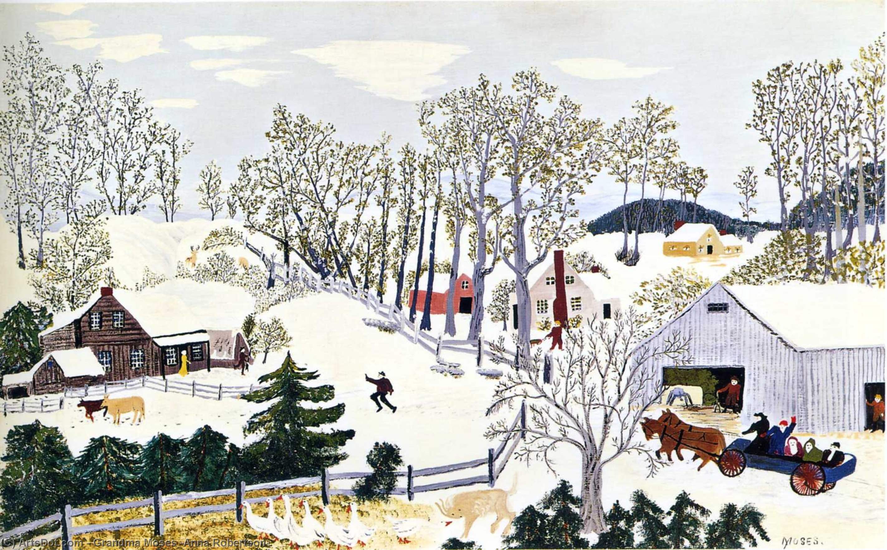 Early Springtime On The Farm — Grandma Moses