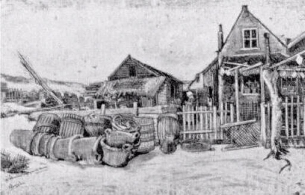 The Fish Drying Barn At Scheveningen — Vincent Willem Van Gogh