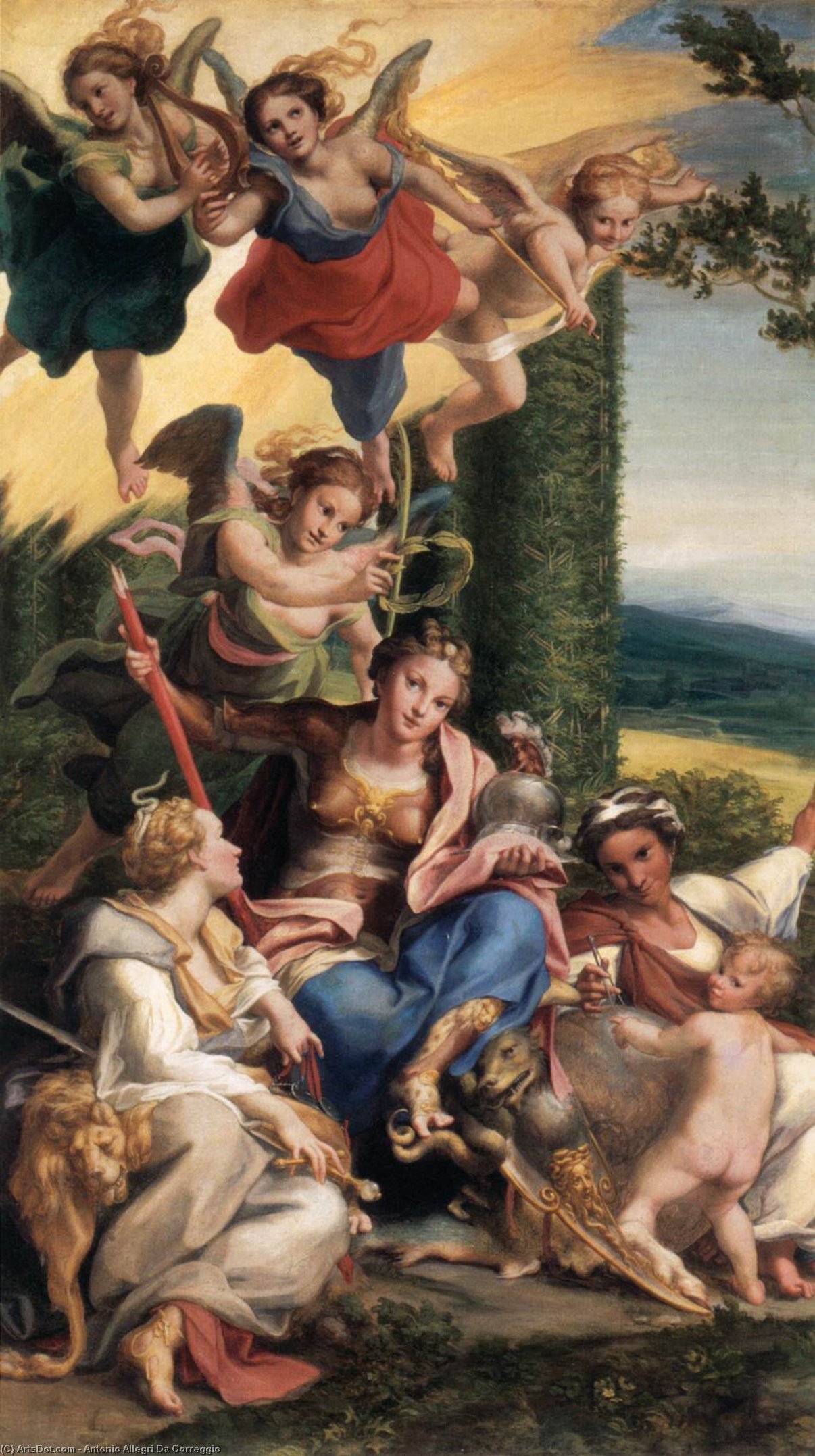 Allegory Of The Virtues — Antonio Allegri Da Correggio