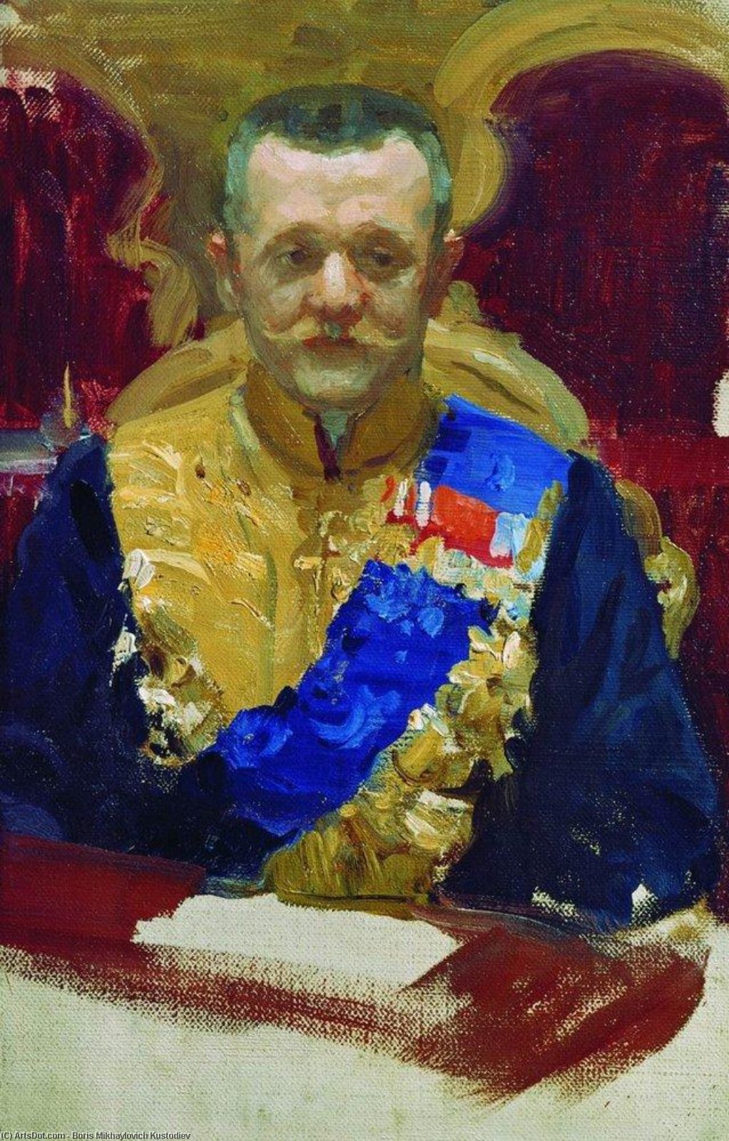 Portrait Of N.v. Muraviev — Boris Mikhailovich Kustodiev