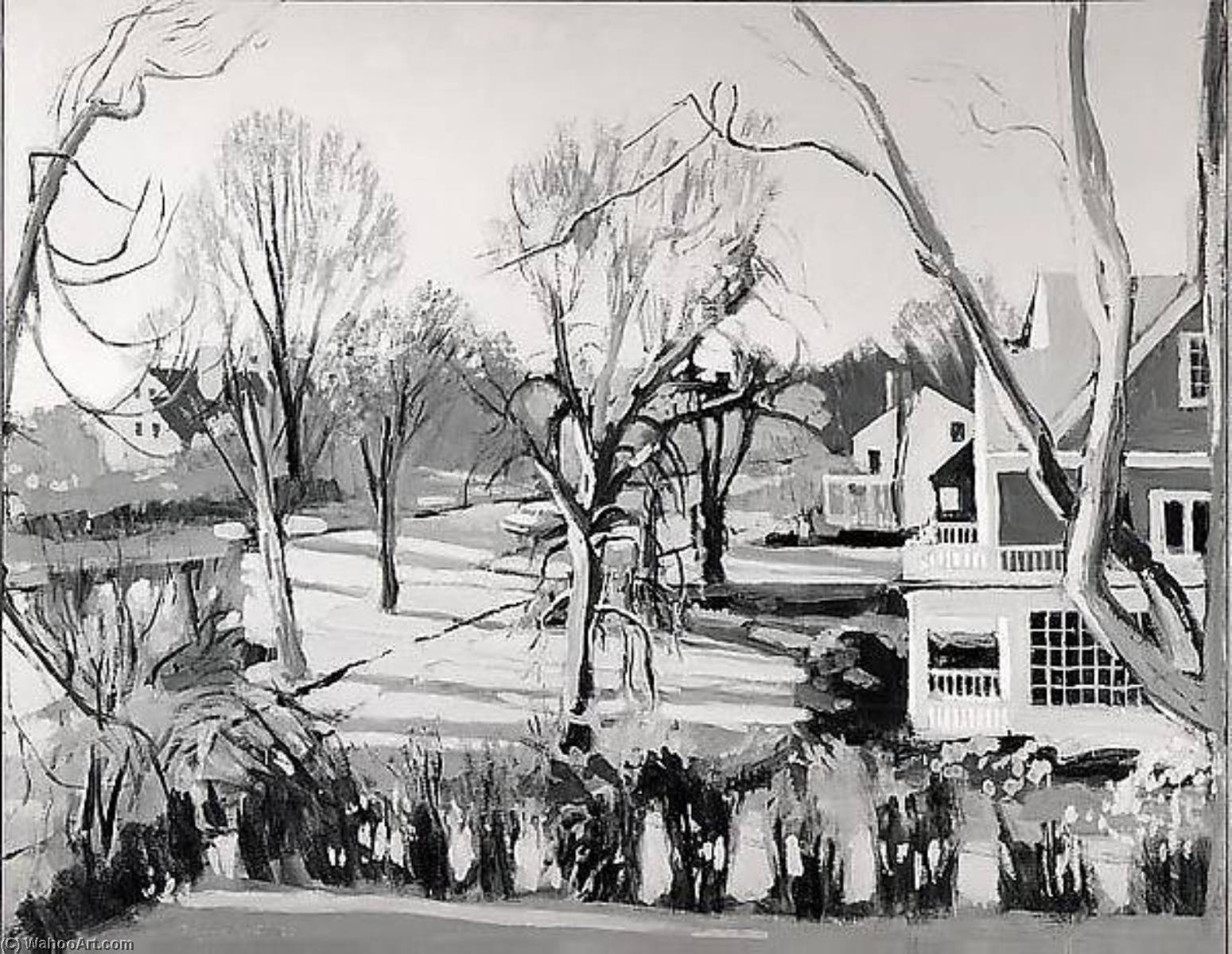 Sunrise On South Main Street — Fairfield Porter