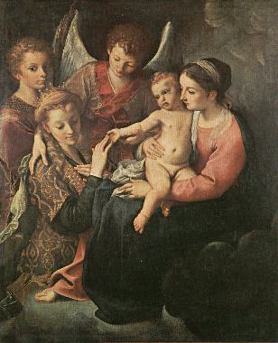 Nozze Mistiche Di S.caterina — Annibale Carracci