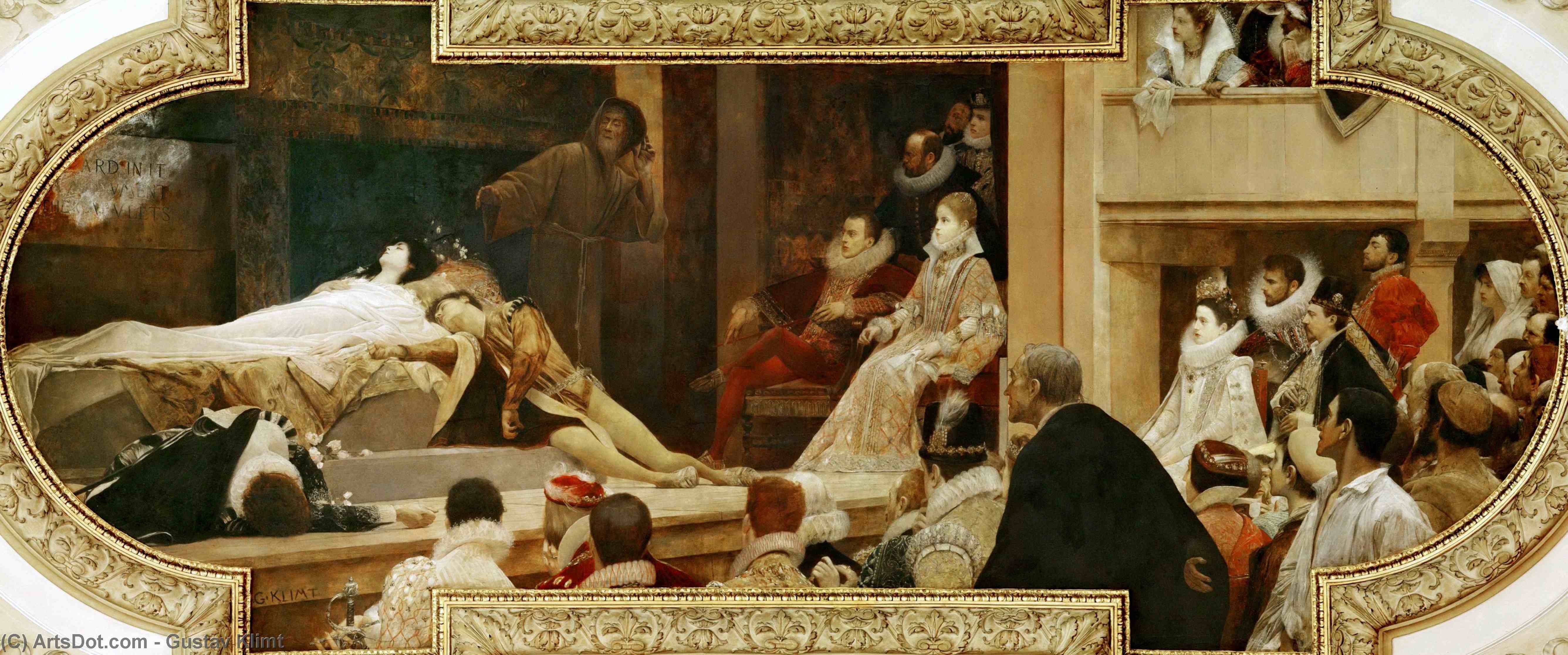 Burgtheater (vienna, Austria); Death Of Romeo And Juliet — Gustav Klimt