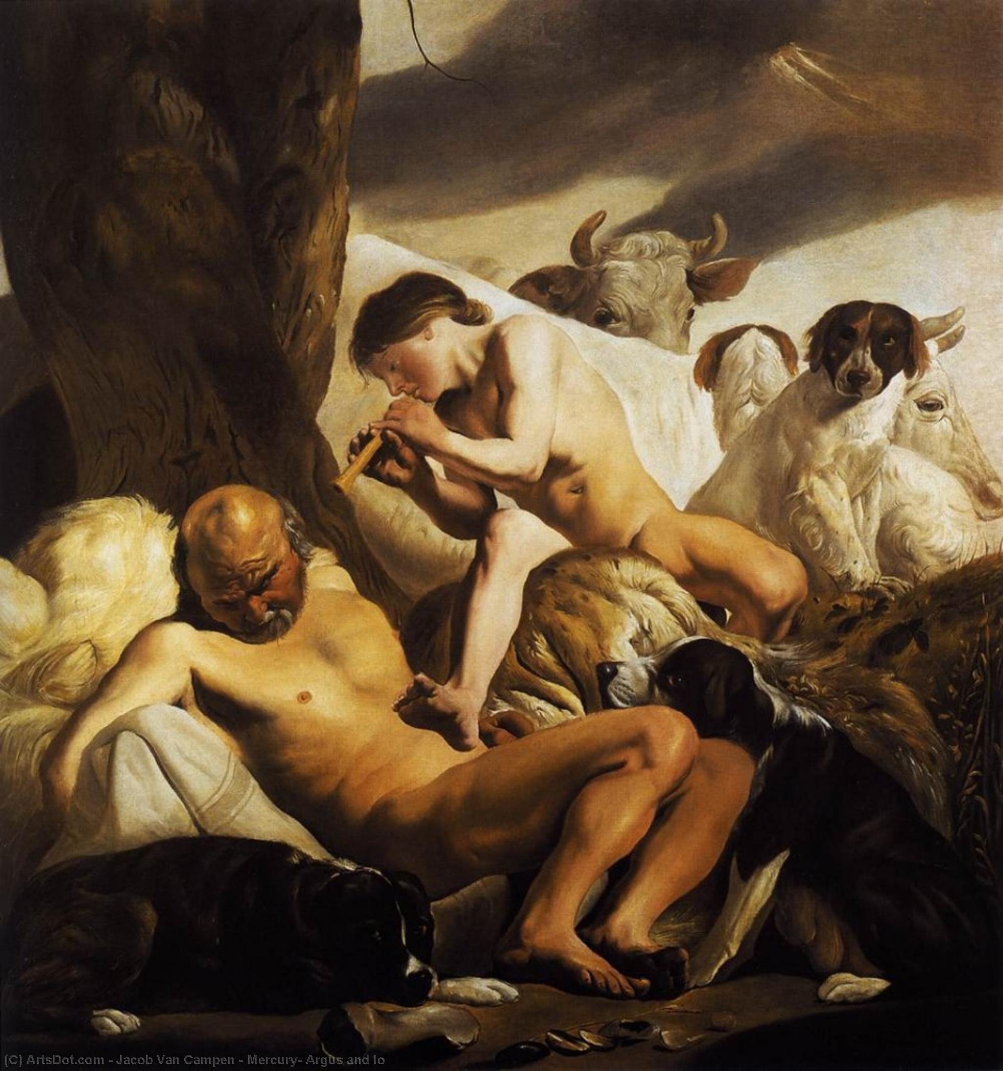 Mercury, Argus And Io — Jacob Van Campen