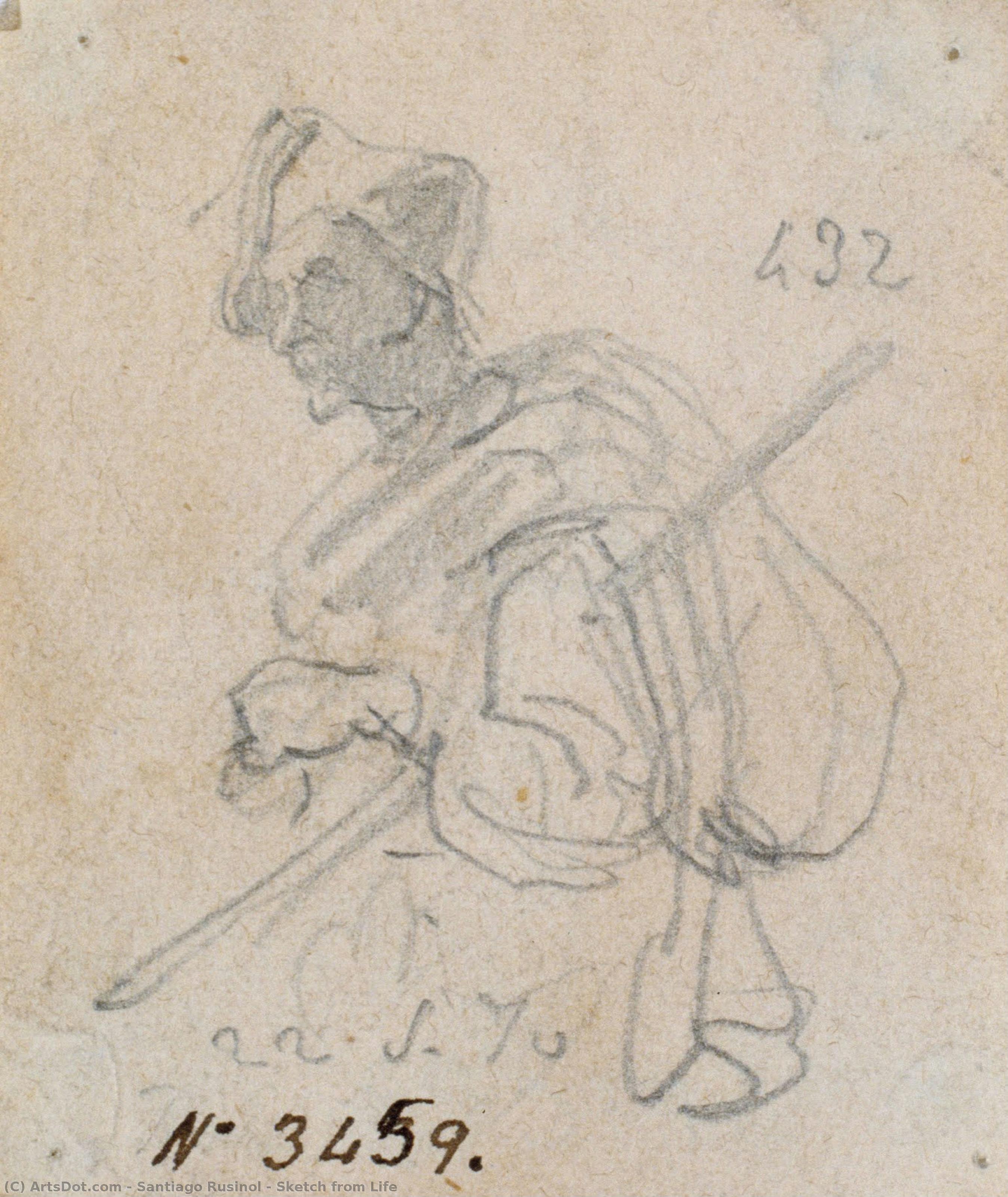 Sketch From Life — Santiago Rusiñol