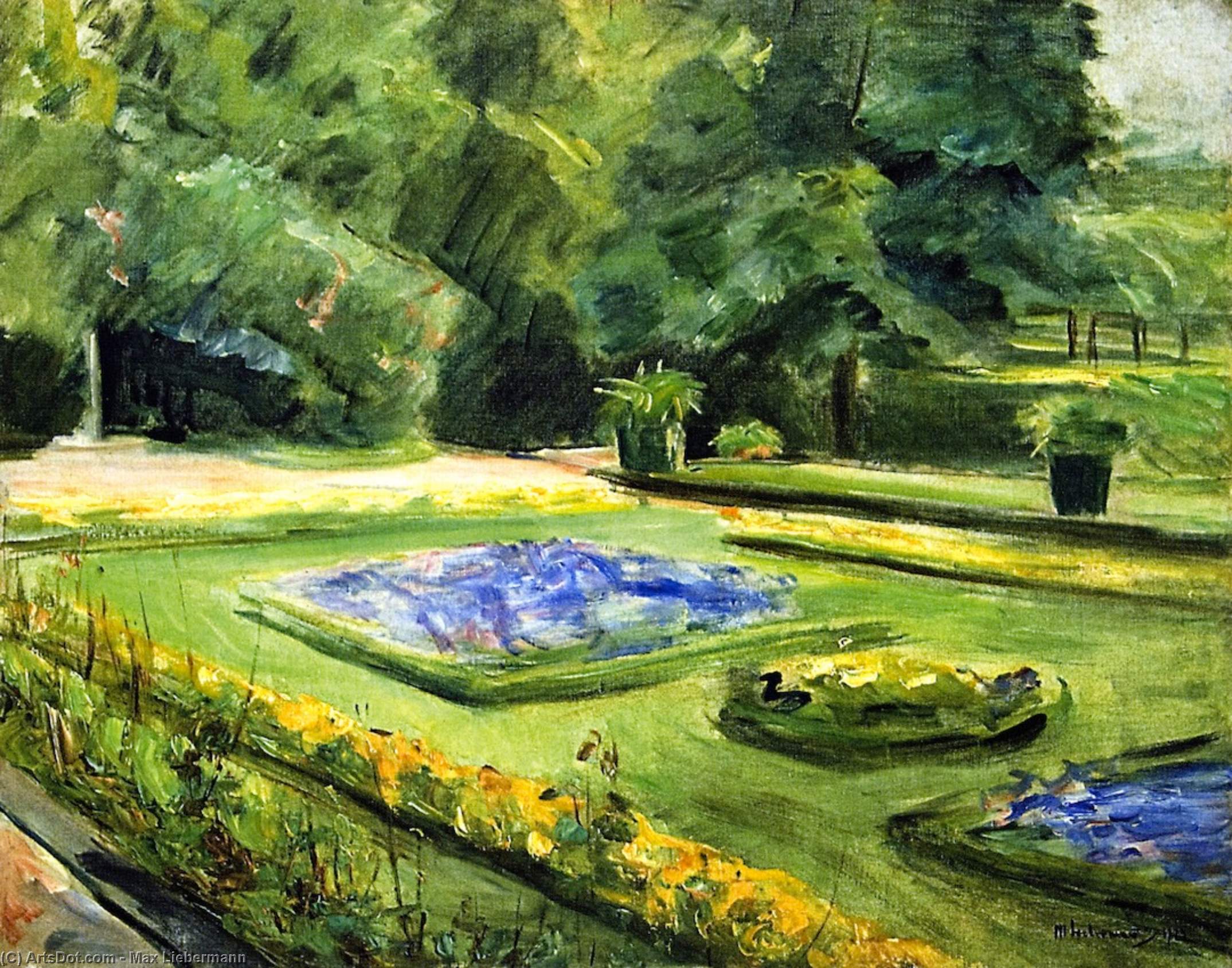 The Terrace In The Wannsee Garden Toward The Northeast — Max Liebermann
