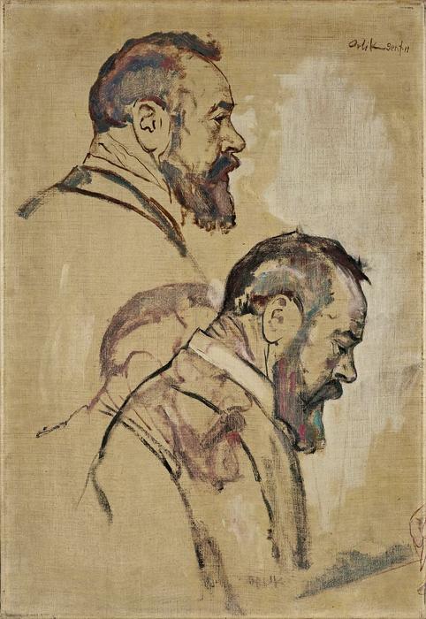 Studies Of Self-portrait — Ferdinand Hodler