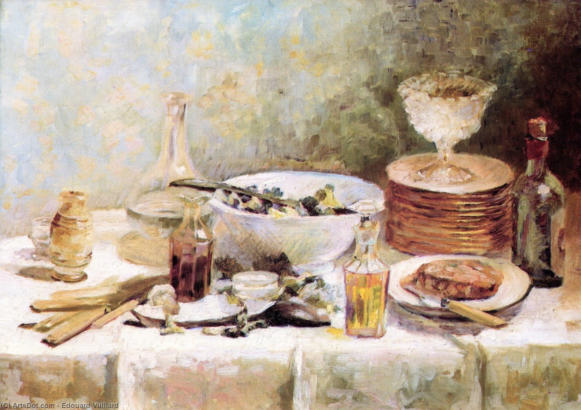 Still Life With Salad Bowl — Jean-édouard Vuillard