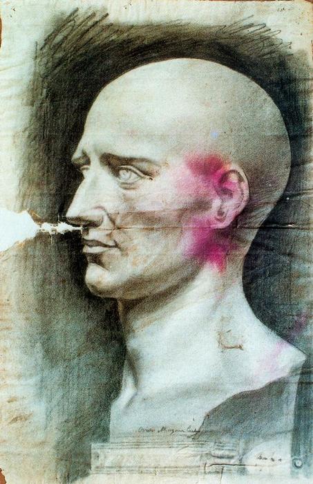 Gypsum Head In Profile — Ovidio Murguía De Castro
