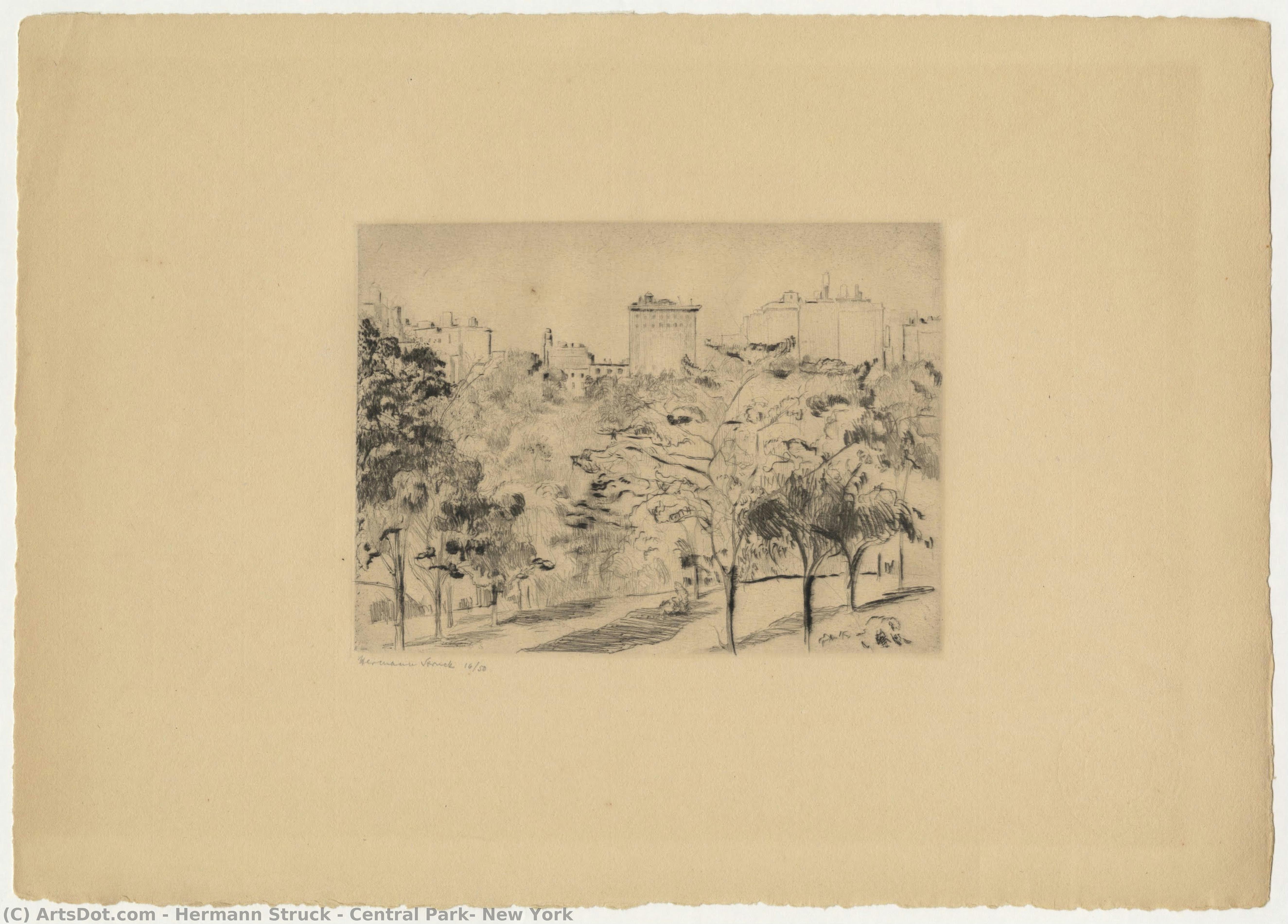 Central Park, New York — Hermann Struck