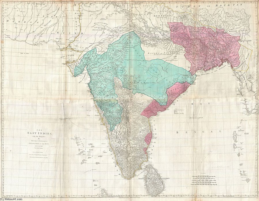 The East Indies, With The Roads — Thomas Jefferys