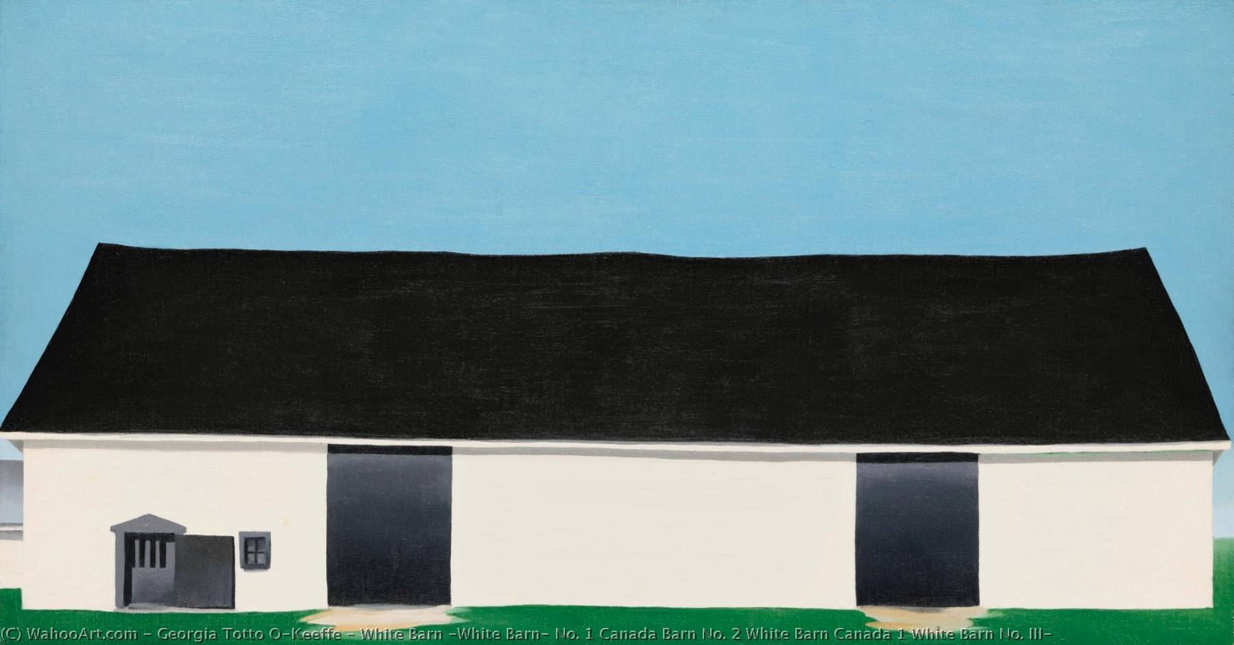 White Barn (white Barn, No. 1 Canada Barn No. 2 White Barn Canada 1 White Barn No. Iii) — Georgia O'keeffe