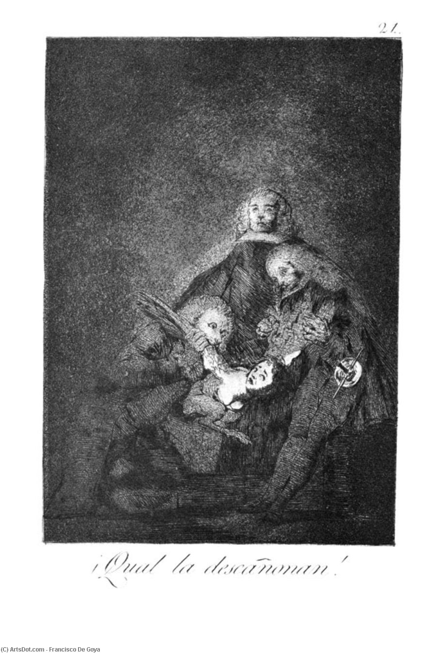 How They Break Her Barrel — Francisco José De Goya Y Lucientes
