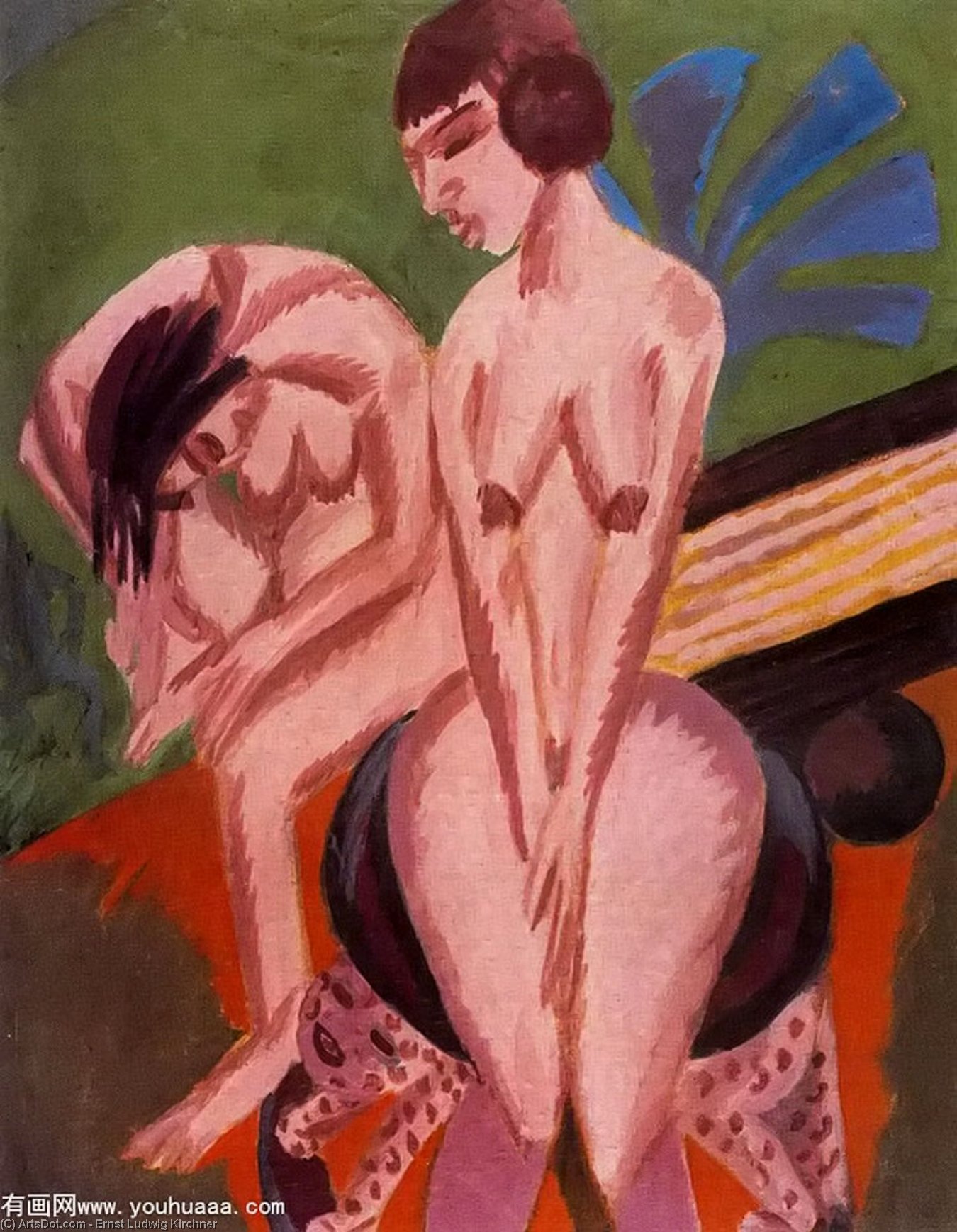 Two Naked Women — Ernst Ludwig Kirchner