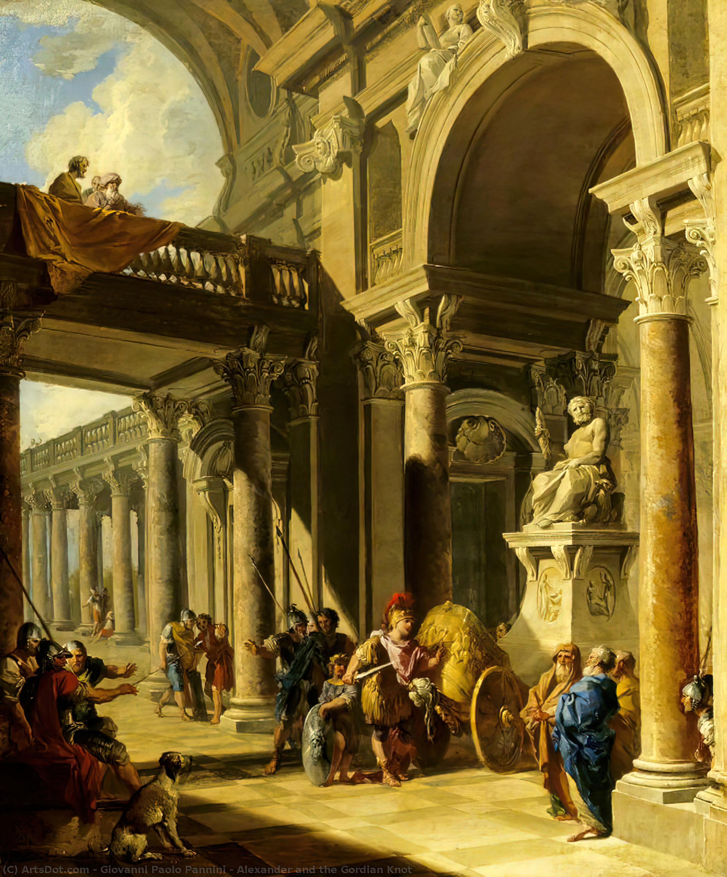 Alexander And The Gordian Knot — Giovanni Paolo Panini