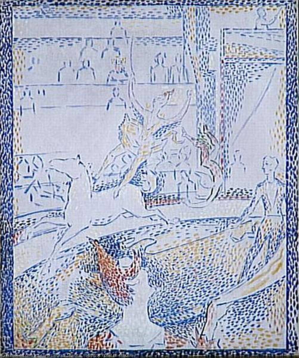 Esquisse Pour Le Cirque — Georges Seurat