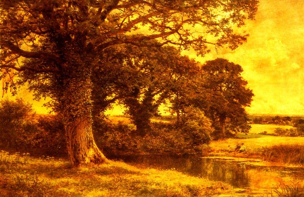 A Woodland Pool — R.a Benjamin Williams Leader