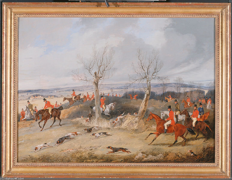Hunting Scene- In Full Cry — Henry Thomas Alken