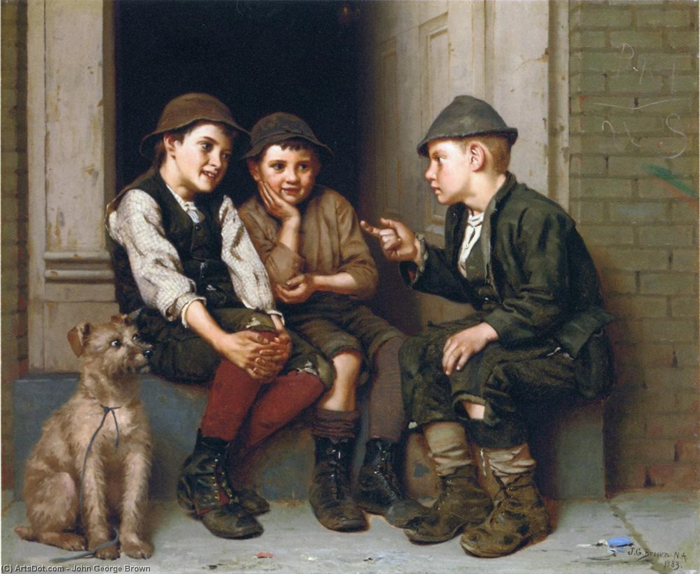 Plotting Mischief — John George Brown