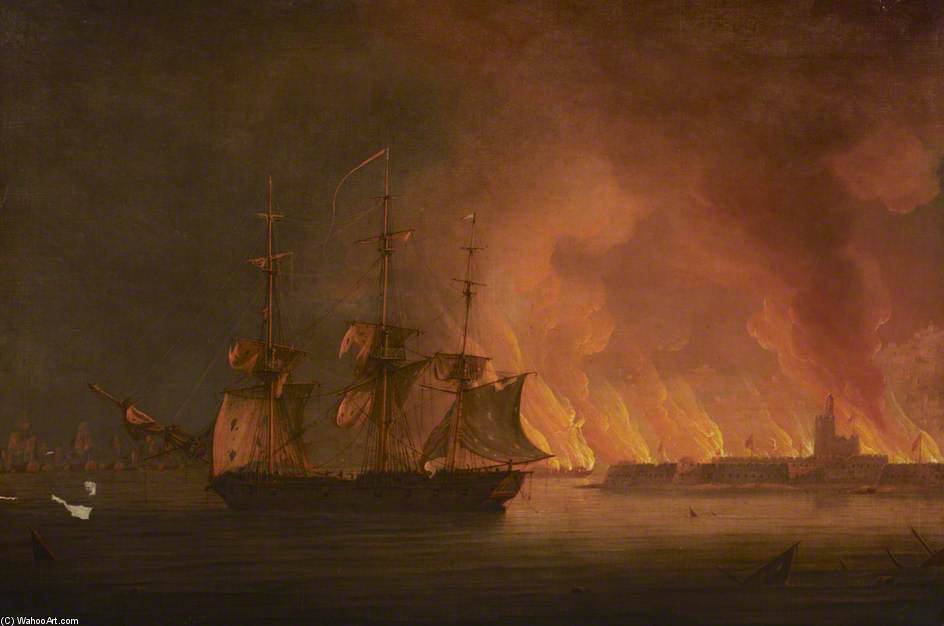The Bombardment Of Algiers — Thomas Whitcombe