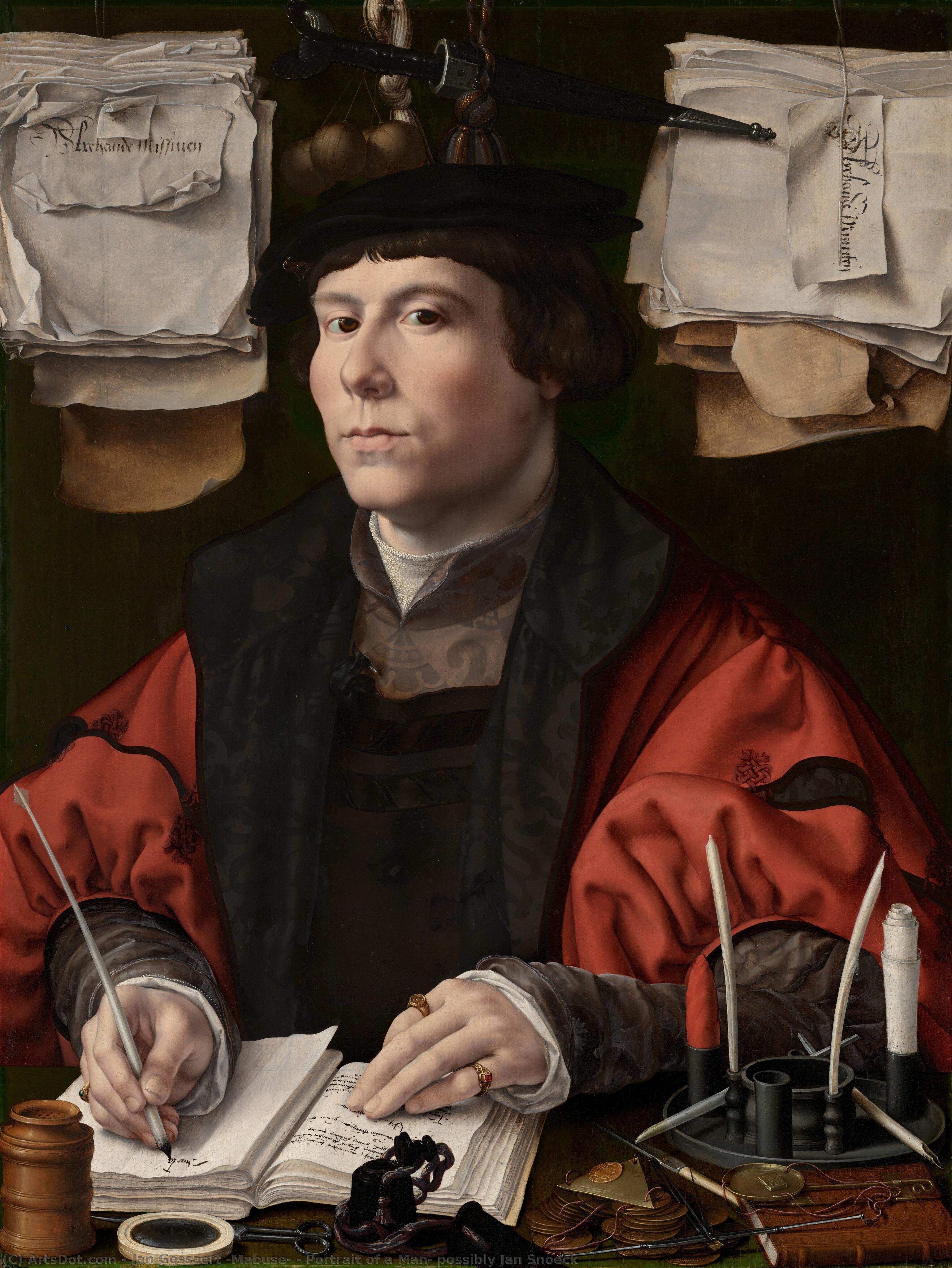Portrait Of A Man, Possibly Jan Snoeck — Jan Gossaert (mabuse)