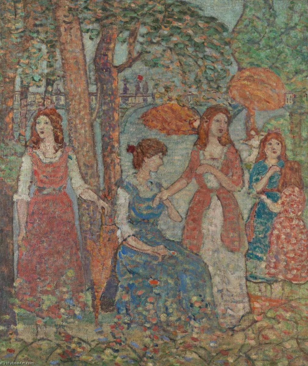 Figures In A Park — Maurice Brazil Prendergast